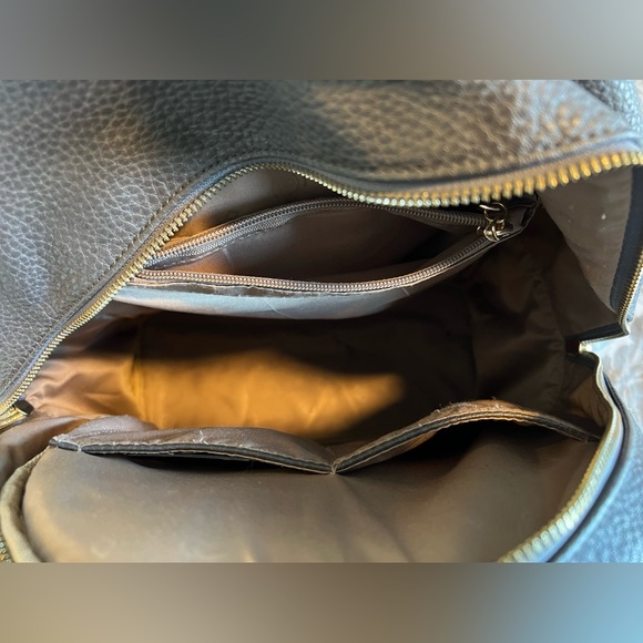 Grey Vegan Leather Backpack - Picture 7 of 8